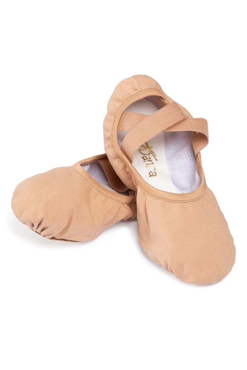 Sapatilha meia ponta lona com strech SD16 40 areia 