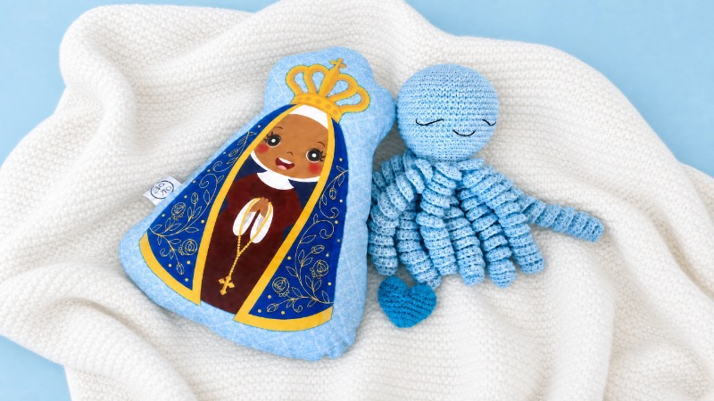 Amigurumi Polvo Azul Mimos e Afetos 
