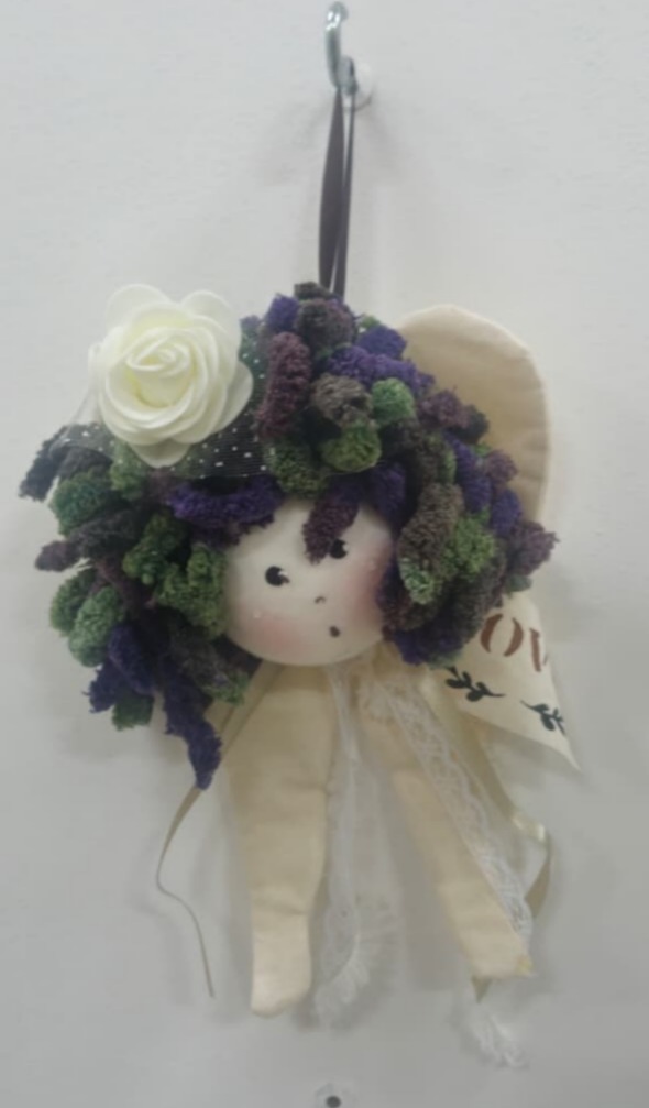 Boneca Anjo Decorativo Artesanal Mimos e Afetos